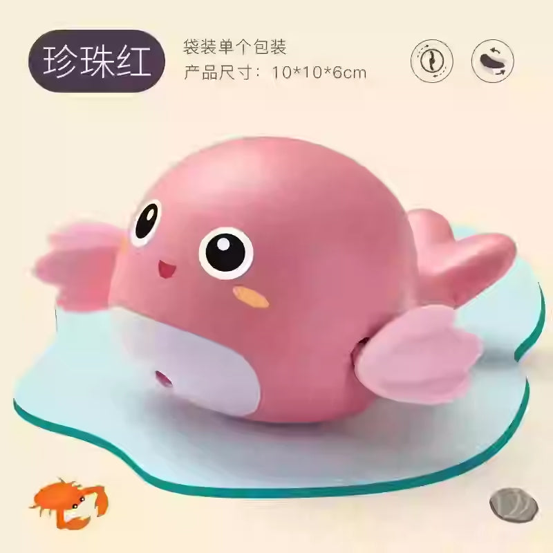 宝宝洗澡玩具儿童戏水小鸭子婴儿小黄鸭沐浴游泳发条玩具男孩女孩