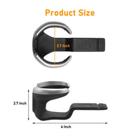 Center Console Cup Holder Insert Easy to Install Car Cup Holder Insert Clip-in Stable for Commuters, Road Trips
