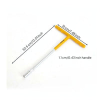 Chrome Vanadium Steel T-Handle Socket Wrench Long-Lasting T-Type Spanner Forged Construction for Mechanics, Workshop, Garage