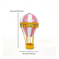 Hot Air Balloon Ornament Artisanal Decor Lightweight for Cafe