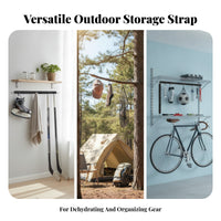 Nylon Strapping Hockey Gear Drying Rack Metal Hooks Hanging Drying Rack Multi Hook Strap Hanger Loop Top for Outdoor