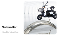 Tricycle Front Mudguard Waterproof Front Wheel Spray Guard Stainless Steel Wheel Guard Thickened Mobility Scooter Mud Guard