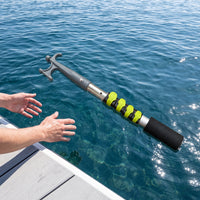 Telescopic Aluminum Boat Hook for Marine Vessels, Dinghies, and Yachts - Rescue and Mooring Pole
