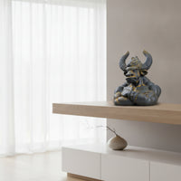 Bull Monster Figurine Gothic Bull Bust Statue Monster Bust for Bookshelf