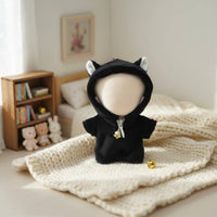 black color cat Doll Costume Cute Design 10cm Doll Bodysuit Soft Material Toy Accessory for Hobbyists