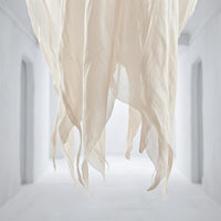 Sound Activated Ghost Draped Light up Ghost Prop Electric Interactive for Haunted House, Halloween Party