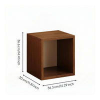 Single-Cube Bookshelf Compact Open-Faced Storage Cabinet Modern Style Bookcase