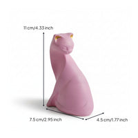 Tabletop Minimalist Cat Figurine Decorative Seated Cat Ornament Modern
