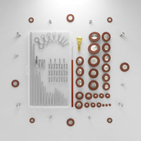 85 Pieces Alto Sax Repair Metal Components and Pad Material Alto Saxophone Parts Set Lightweight Saxophone Maintenance Tool Set for Instrumentalists