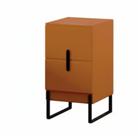 Minimalist stylistic Curved Single-Drawer End Table Luxury Feel Nightstand designer-inspired design aesthetic Bedside Cabinet Spacious Storage for Interior Design aficionados, Residents, Adults, Guest Room, Apartment, Home Office