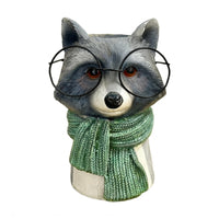 Raccoon Planter Indoor Outdoor Plant Holder Creature Design for Garden Display