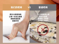 吧台椅靠背椅子户外桌椅咖啡奶茶店商用实木吧台凳岛台高脚酒吧椅 实木椅面+黑色椅脚【带靠背】【坐高75cm】