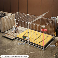 狗笼子小型犬带厕所分离中型犬宠物狗狗围栏狗窝厕所一体室内家用