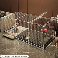 狗笼子小型犬带厕所分离中型犬宠物狗狗围栏狗窝厕所一体室内家用