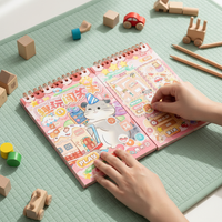 Cartoon Adventure Game Sticker Book for Kids, Educational Toy for Girls, Primary School Student Gift