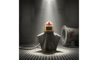 Built-in Hard Hat Paint Spray Hood Full Face Protection Sandblasting Hood Wide View Lens Guarding Sandblasting Helmet for Polishing