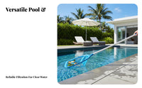 Pool Cleaning Net Set Heavy Duty Skimmer Net with Pole Reinforced Frame Swimming Pool Leaf Rake for Homeowners, Spa Owners, Heated Pools, pond