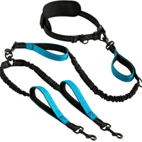 Hands Unrestricted Bungee Dog Leash Elastic Hands-Unrestricted Dog Leash Swivel Reflective for Runners, Running, Jogging