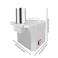 Stainless Steel Electric Vegetable Dicing Machine Compact Countertop Dicing Machine Metal Housing Automatic Fruit Dicer