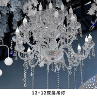 婚庆水晶吊灯婚礼大型冰条灯奥斯卡水晶灯婚礼堂宴会厅吊顶装饰灯