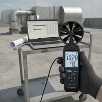 Smart Sensor ST8816 Anemometer with Large Vane for Wind Speed and Air Volume Measurement