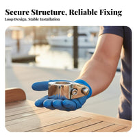 Stainless Steel Tube Clamp Accurately-Cast Cast Boat Cover Tube Clamp Hinged Jaw Slide Aquatic Jaw Slide for Boats