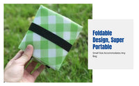 Foldable Round Seat Pad, Oxford Cloth, Portable, Insulated, Moisture-Resistant, Outdoor Travel, Hiking