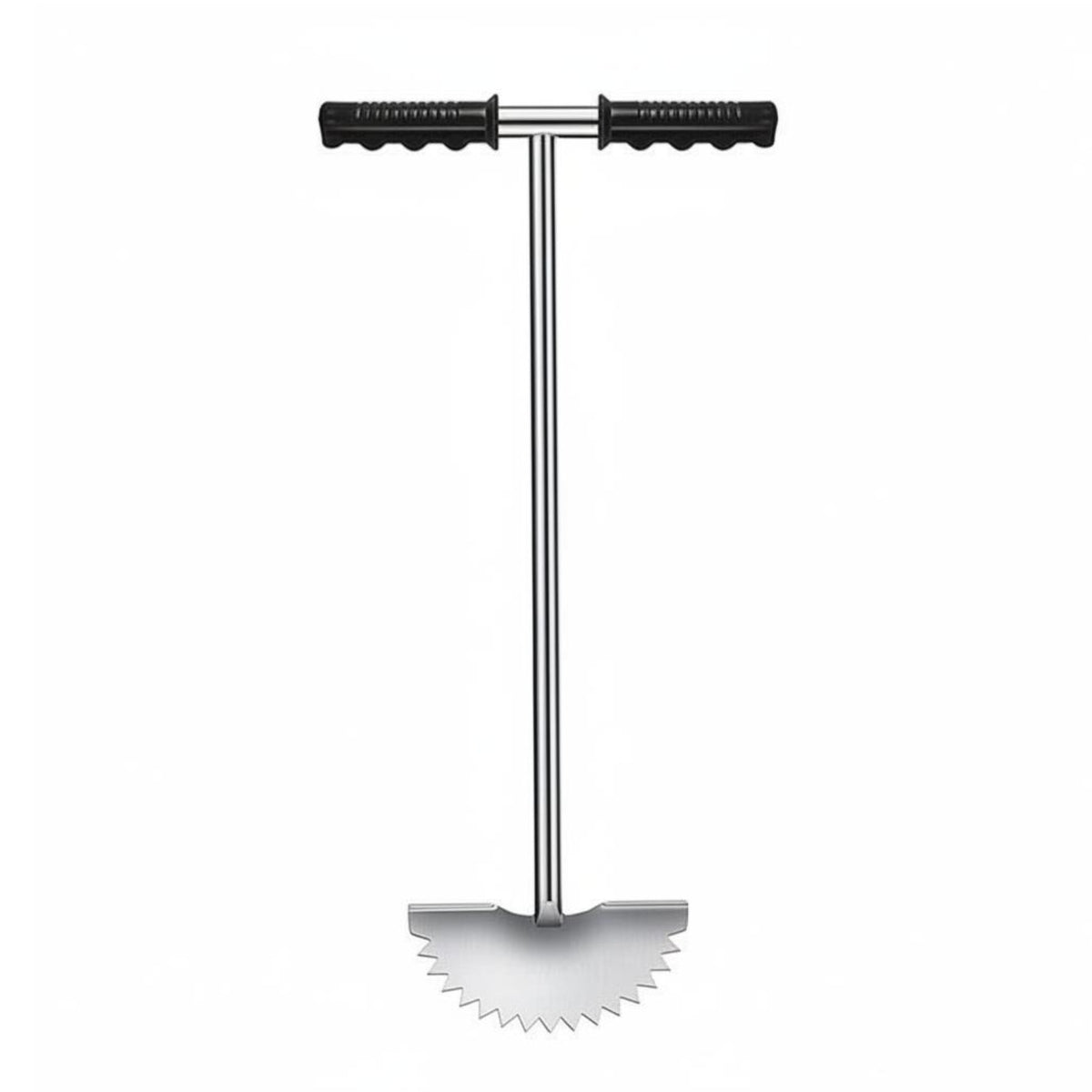 T-Handle Lawn Edger Saw-Tooth Head Stainless Steel Lawn Edger Textured Grips