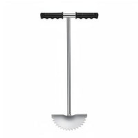 T-Handle Lawn Edger Saw-Tooth Head Stainless Steel Lawn Edger Textured Grips