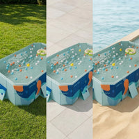 Collapsible Foldable Pool Portable Foldable Swimming Pool Quick Drainage Rigid for Family, Patio