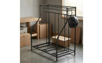 Metal Freestanding Bike Organizer Black Cycle Storage Rack Indoor Floor Bike Rack Wire Basket for Garage, Basement