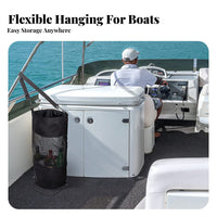 Boat Waste Bag Trash Bag Drawstring Closure Hanging Boat Garbage Container for Boaters, Fishermen, Boating, Fishing