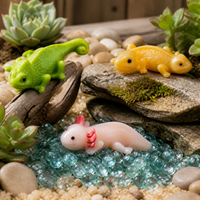 Realistic Hexagonal Dragon Lizard Figurines for DIY Micro Landscape Decor