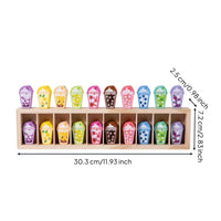 Wooden Color Matching Educational Play Color Pair Toy Set Motor Skills Wooden Memory Matching Blocks for Young Children