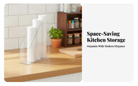 Quadruple-function Film Dispenser Space Saving Household Storage Easy to Install for Pantry