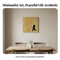 Japanese Rustic Aesthetic Wall Hanging Modern Aesthetic Framed Decorative Painting Waterproof Minimalist Figure Painting for Homeowners, Adults