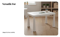 Child-Safe Design Kids Table and Chair Set Long-Lasting children's Study Desk and Stool Easy to Clean Toddler Activity Table Set Lightweight for Toddlers, Preschoolers, Teachers, Daycare, Classroom, Homework, Snack Time