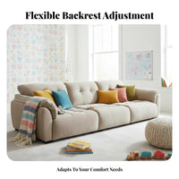 Plush Plush Sofa Deep Seat Living Room Furniture exceptionallySoft sectional Couch for Families, Homeowners, Lounge Area, Large Spaces, Home leisure