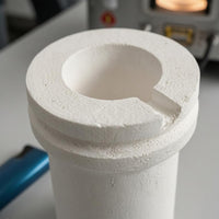 High-Temperature Fused Quartz Crucible Double-Rim Band Rim Pouring Notch Crucible Metal Melting Laboratory Equipment Tapered Body
