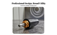 Wear-Resistant 1/4 Inch Quick Connect Nozzle Rust-Proof Rotating Turbo Nozzle Heavy Duty for Professionals