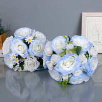 Graduated Rose Artificial Wedding Bouquet for Bride Photo Prop