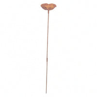 Metal Garden Stake with Bowl Decorative Flower Garden Stake Bird Water Bowl Yard Ornament for Courtyards