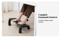 Non-Slip Surface Angled Foot assistance base adaptable Adjustable assistance base Wide Base Footrest Portable for awayice Workers, Children, Students, Under the Desk, Home, Bedroom, Bathroom