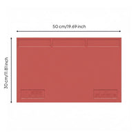 Easy to Clean Phone Repair Work Mat Non-Slip Heat Resistant Soldering Mat Flexible & Rollable Silicone Work Pad Built-in Component Trays for Technicians, DIY Enthusiasts