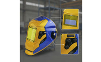 Auto-Darkening Fusing Helmet Large View Fusing Hood with Auto-Darkening /IR Protection Hood for Home Repairs