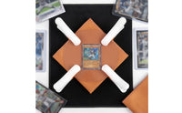 15 Pieces Card Cleaning and Pressing Set Complete Trading Card Flattening Kit Reusable Collector Supplies for Collectors