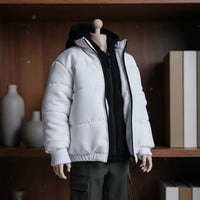 1/6 Scale Hooded Jacket Double Zipper 1/6 Scale Figure Clothing Adds Realism 12 Inch Doll Apparel for Hobbyists, Collection Display, Toy Photography