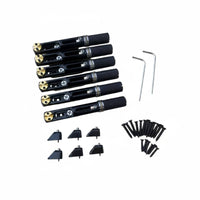 6 Pieces Stringless Guitar Bridge Adjustable Split Bridge Saddle Easy Install Musical Equipment for Custom Build