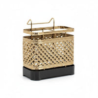 Chopstick Storage Box Drainage Holes Cutlery Drain Rack Multi-Compartment Design Countertop Utensil Container for Kitchen