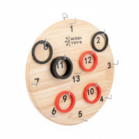 Hoop Stacking Board Occupational Wooden Hoop Insert Board Color Sorting Therapeutic Equipment for Children with Cerebral Palsy